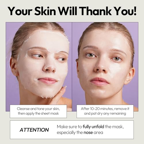 LAPCOS K Beauty Collagen Sheet - Skin Firming Face Mask (Pack... - Product Imagery