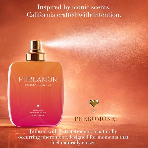 PUREAMOR Pheromone Perfume for Women, Vanilla Musk Extrait de - Product Imagery