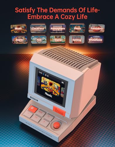 Divoom MiniToo Retro PC-Style Computer Speaker, Pixel Screen - Product Imagery