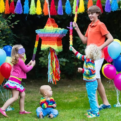 Cinco De Mayo Star Pinata 12.6 x 12.6 inches. Fiesta Party - Product Imagery