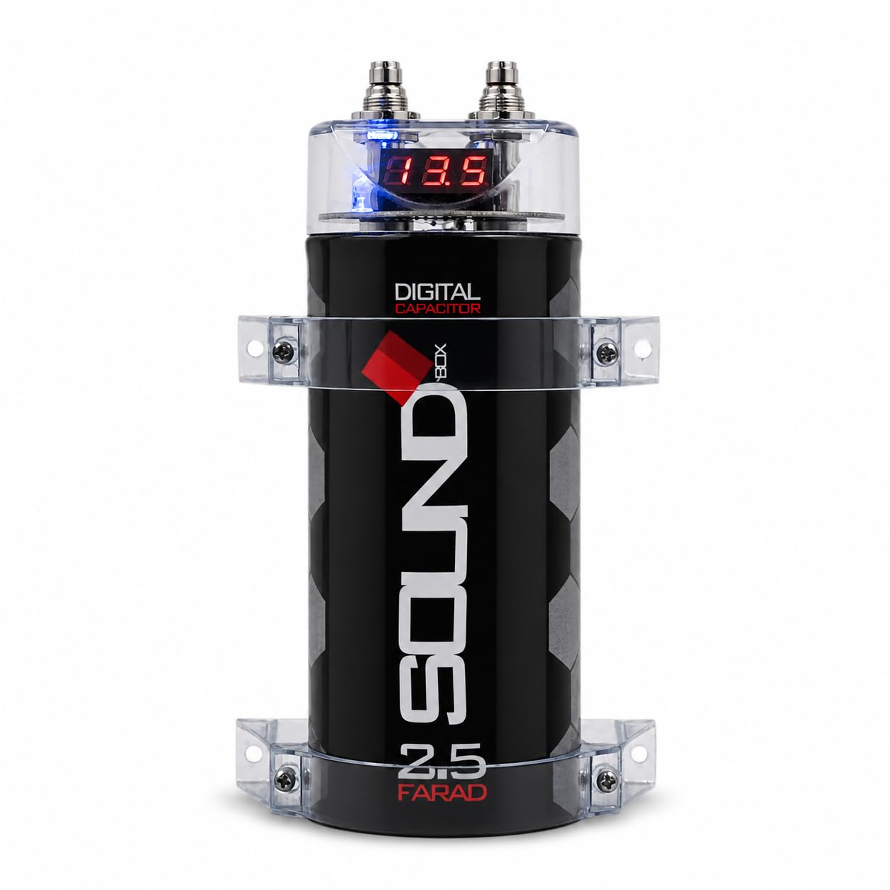 SoundBox SCAP2D, 2.5 Farad Digital Capacitor for Car Audio - 2500 by SoundBox - Angle View 3