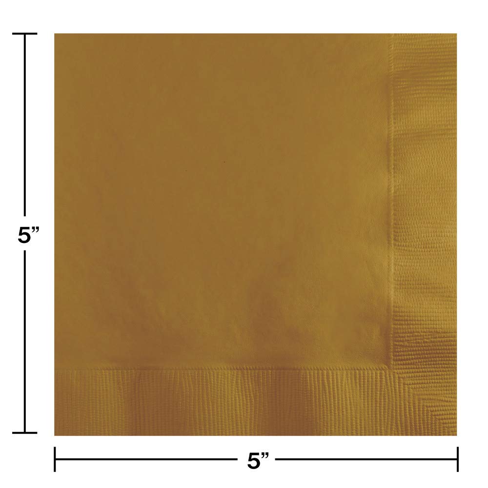 Glittering Gold Party Supplies Kit Serves 24 - Creative Converting Official Imagery - 6
