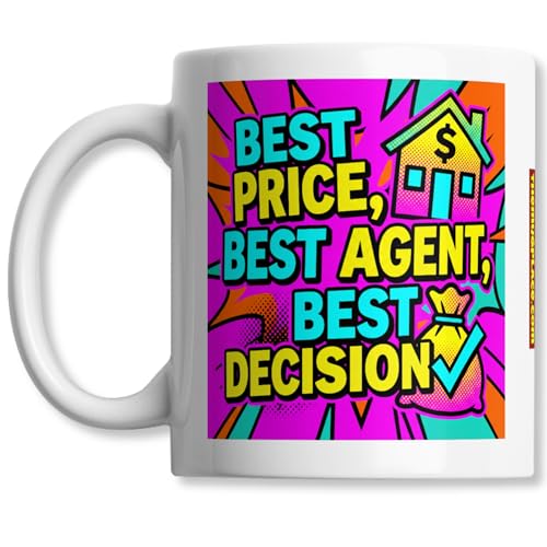 Bold Estate Agent Coffee Mug - Best Price Best Agent Best - Product Imagery