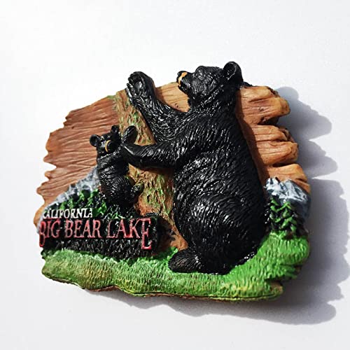 Big Bear Lake Los Angeles 3D USA Fridge Magnet Souvenir - Product Imagery