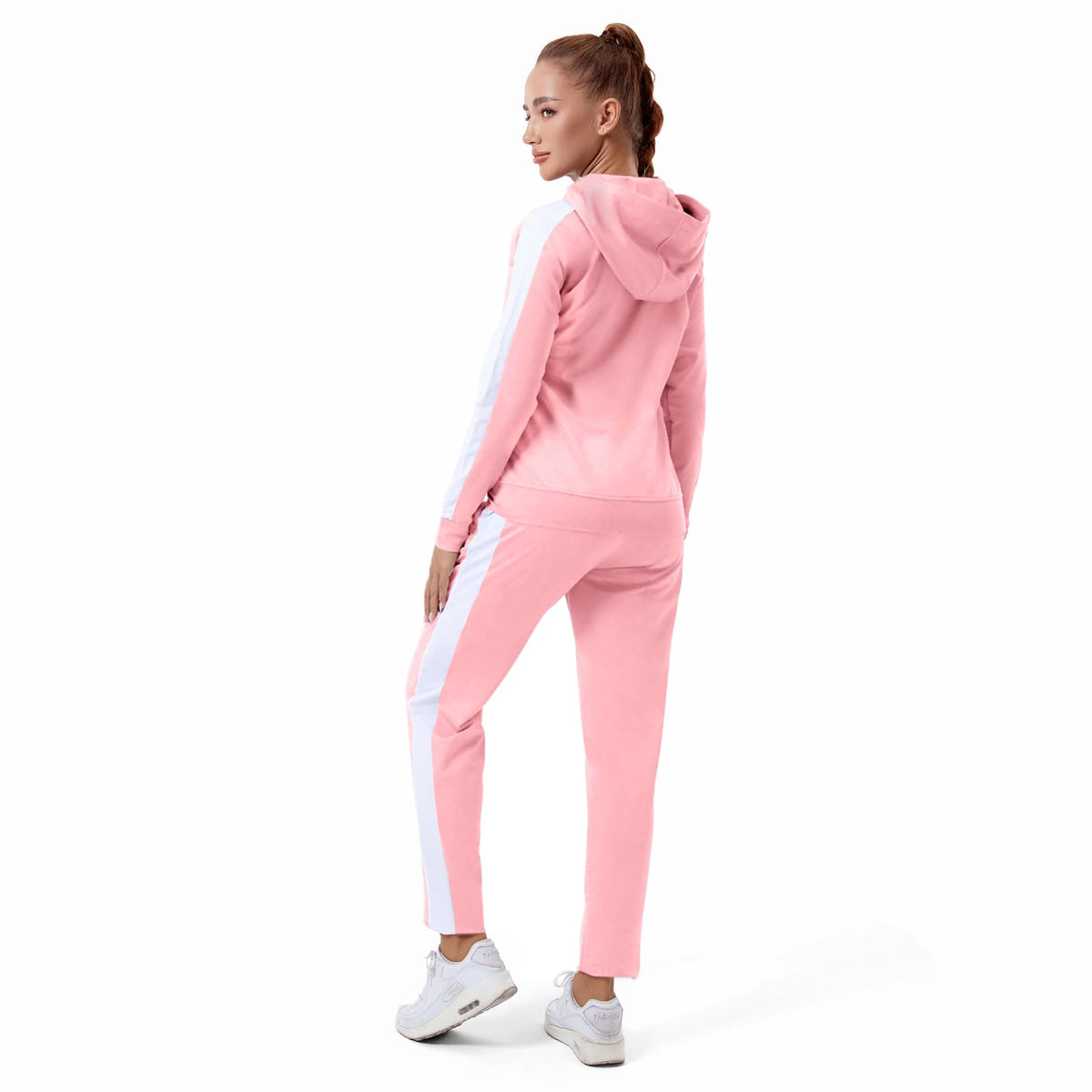 Womens Track Suits 2 Piece Set Full Zip Up Hoodie Jogging - TEZO Official Imagery - 4