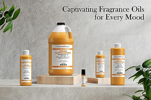 Aroma Depot Indian Sandalwood Perfume/Body Oil (7 Sizes) Our - Product Imagery