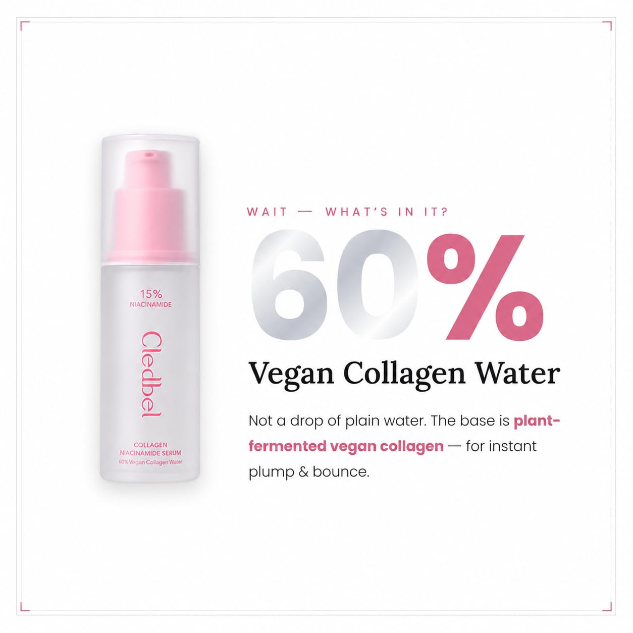 Collagen Niacinamide Serum, For Discoloration/Minimizing Large - Cledbel