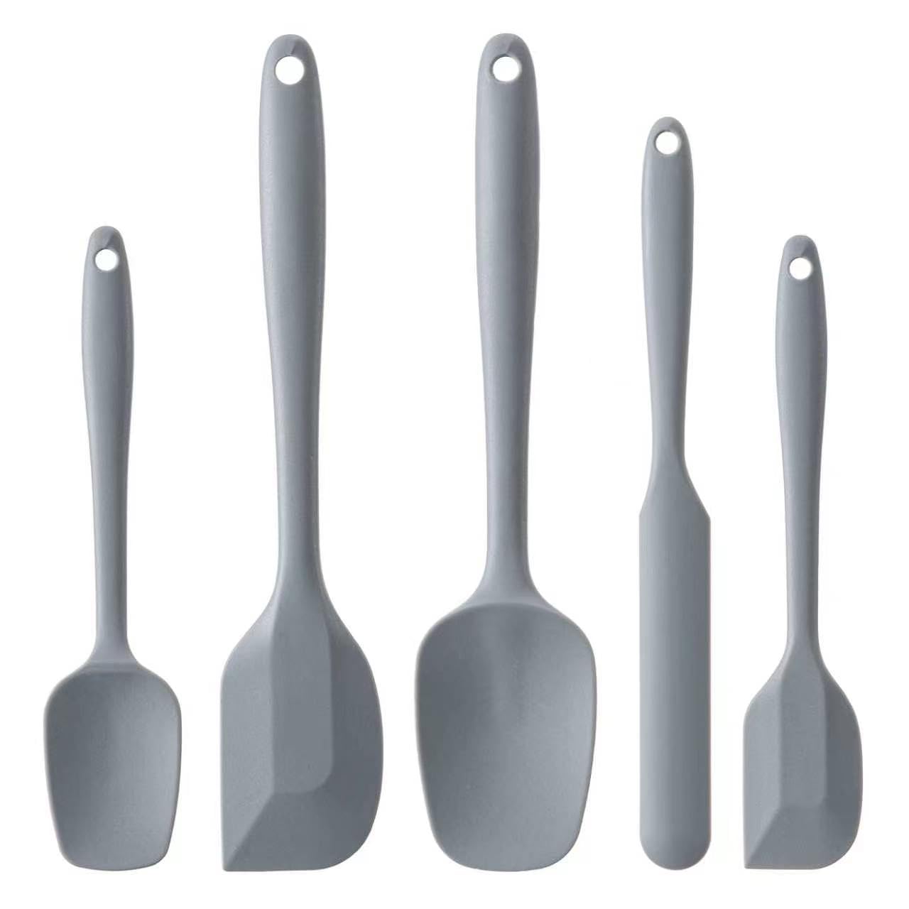 Hoewina Silicone Spatula Set,5 Piece Food Grade Rubber Spatulas,M by Hoewina - Angle View 8