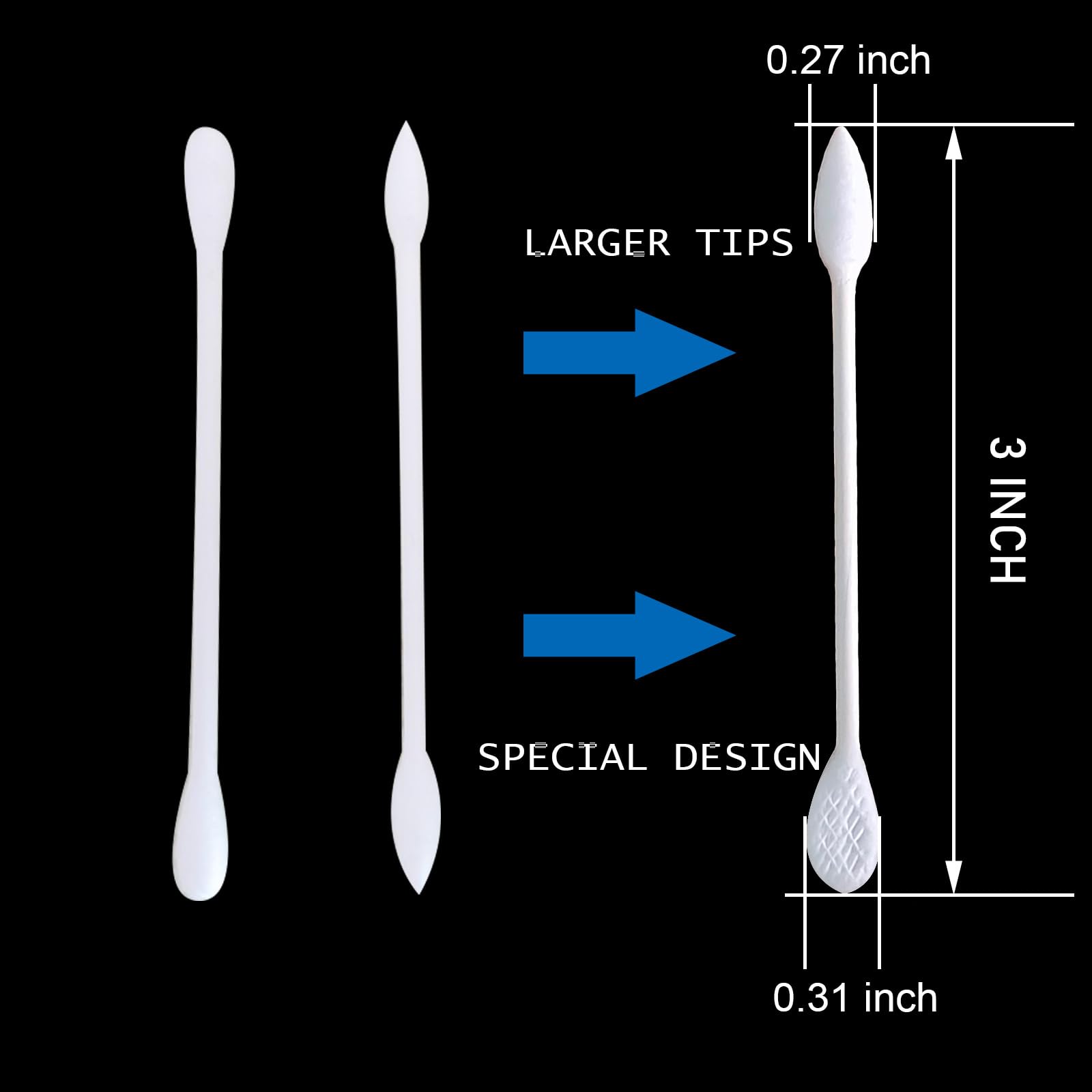 Precision Makeup Cotton Swabs Double Ended XL Cotton Buds - Quanzhou Chenchenchen E-Commerce Co.,Ltd Official Product Imagery - 3