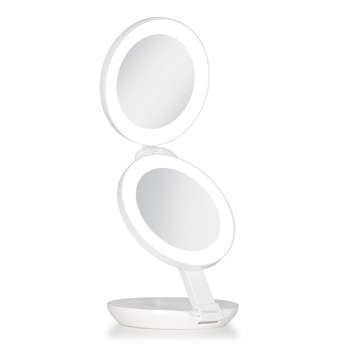 Zadro 4 5 Round LED Compact Mirror 10X 1X Travel Mirror with - Zadro Official Imagery - 2