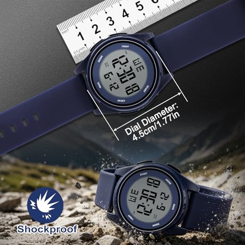 Juboos Digital Watch Men Women 50M Waterproof Sports Military - Product Imagery
