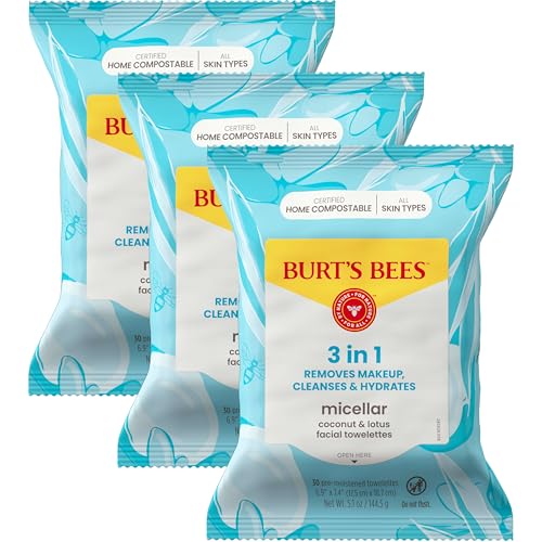 Face Wipes, Burt's Bees Facial Cleansing, Makeup Remover - Product Imagery