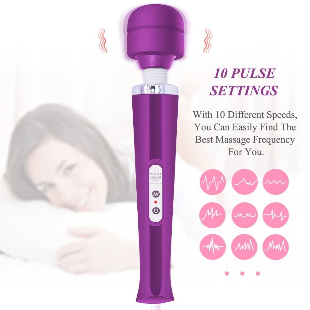 YEVIOR Wired Powerful Handheld Massager with Strong - YEVIOR Official Imagery - 4