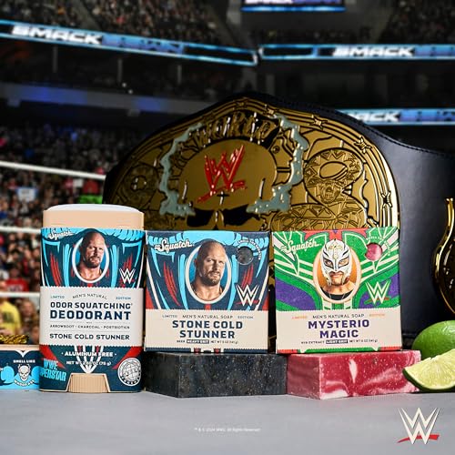 Dr. Squatch WWE Collection - Natural 4 Soap, 2 Deodorant Gift - Product Imagery