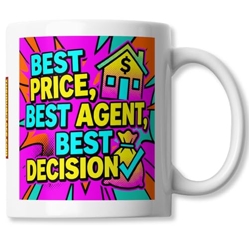 Bold Estate Agent Coffee Mug - Best Price Best Agent Best - Product Imagery