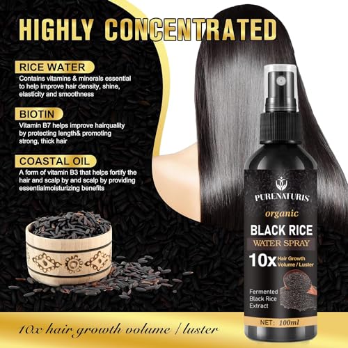 Castor oil Ginger Rice Water for Hair Growth Serum - Leave-In - Product Imagery