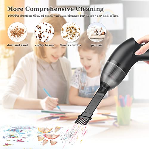 Mini Vacuum Cleaner-Rechargeable,Cordless,Desk Vacuum Cleaner - Product Imagery