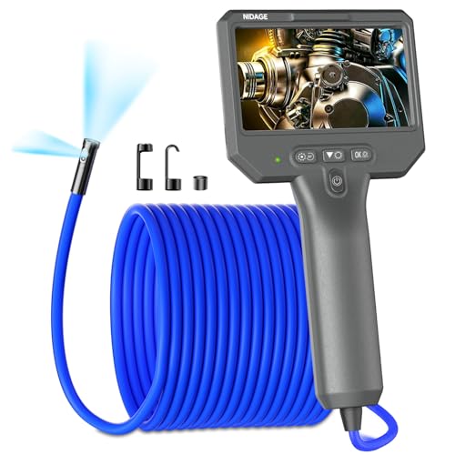 Dual Lens Endoscope Camera with Light 1920P Industrial - NIDAGE Official Imagery - 1