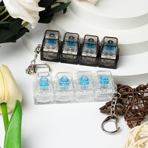 2 PCS Keyboard Fidget Toy, Keyboard Fidget Keychain 4-in-1 - Product Imagery