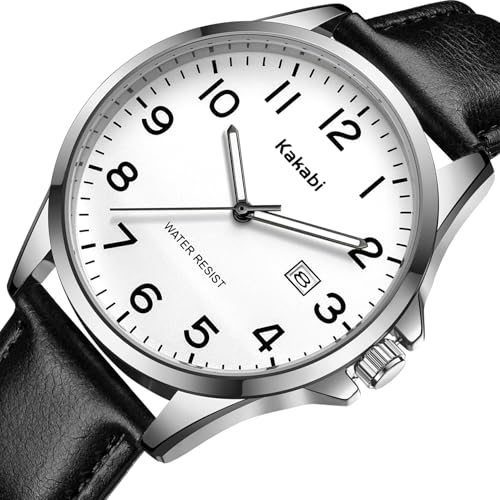 Watch for Men, Fashion Minimalist Wrist Watch Waterproof Quartz - Product Imagery