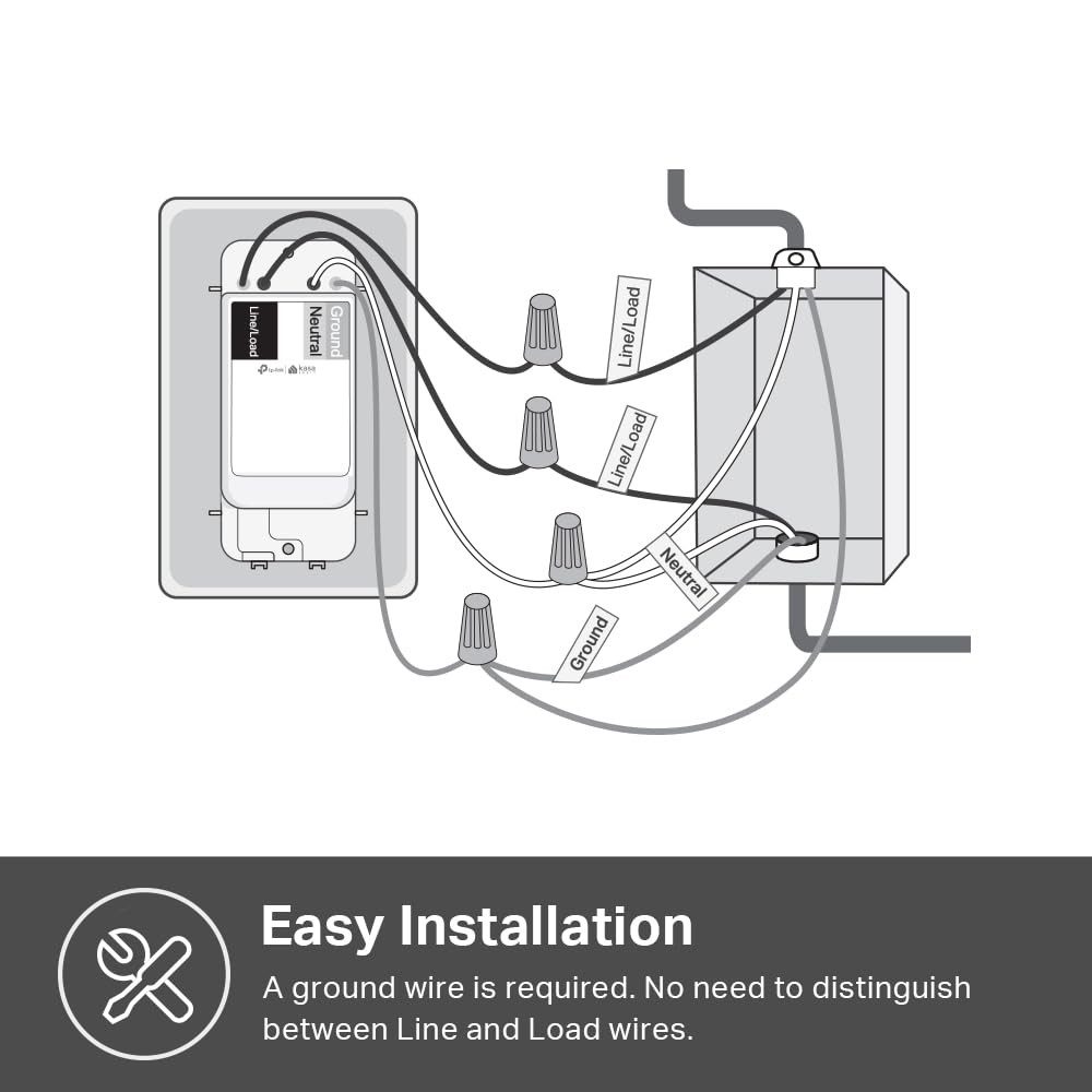 Kasa Smart Kasa Matter Smart Light Switch, KS205P3, Single Pole, Need Neutral Wi - Kasa Smart Official Product View 10