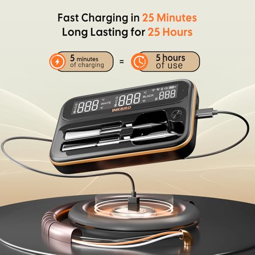 5GHz & 2.4GHz WiFi Wireless Meat Thermometer, INKBIRD WiFi Smart - Product Imagery