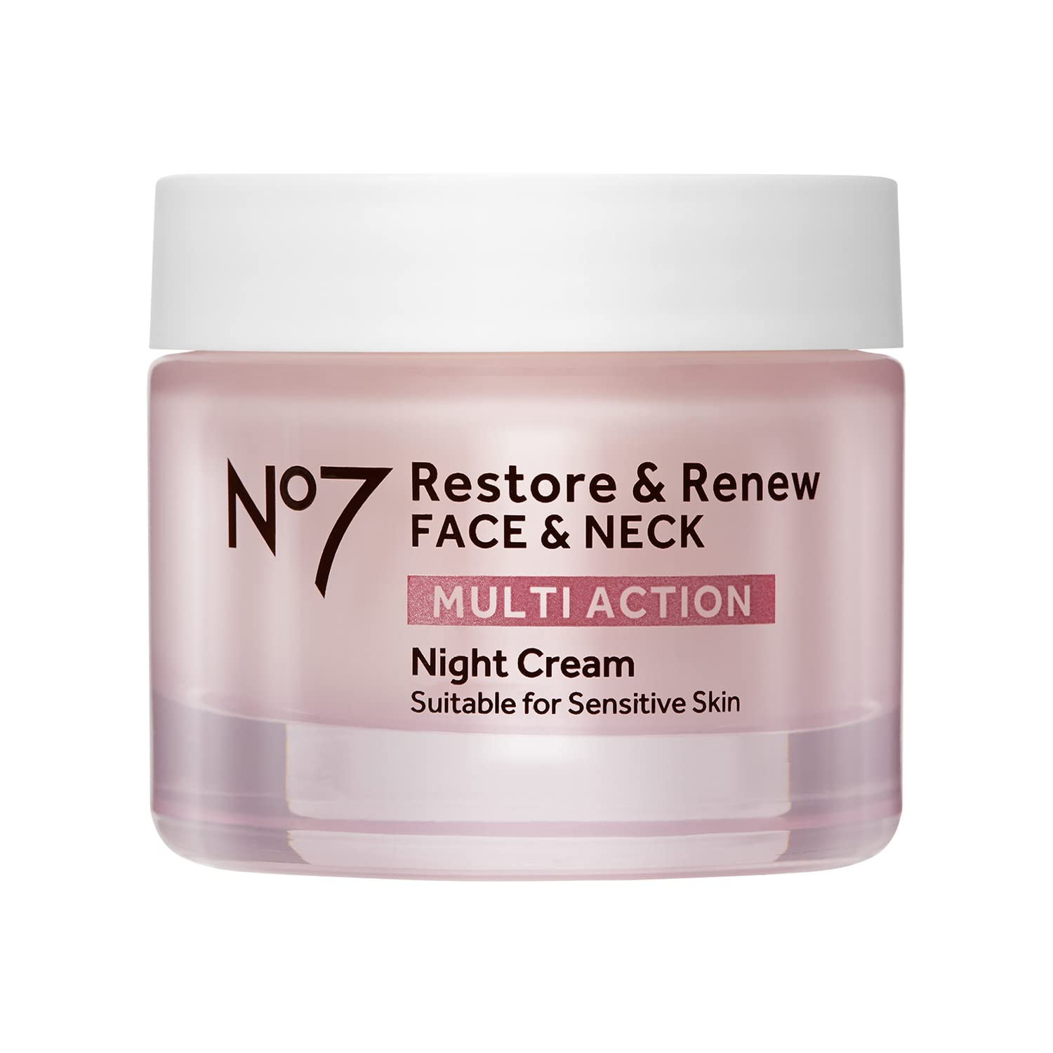 No7 Restore & Renew Sculpting Night Cream for Face & Neck, 1.69 - Product Imagery