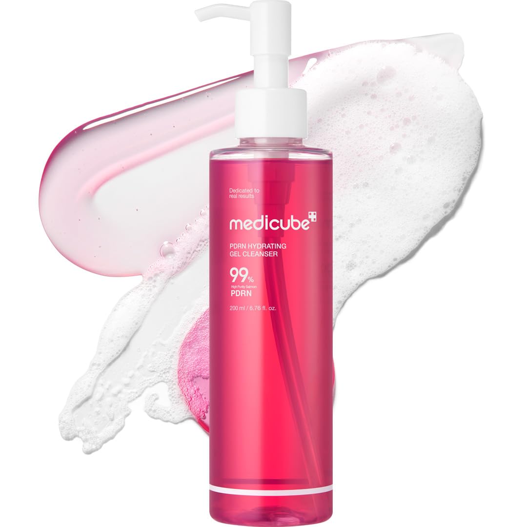 medicube PDRN Jelly to Foam Cleanser - Gentle Low pH Hydrating - Product Imagery
