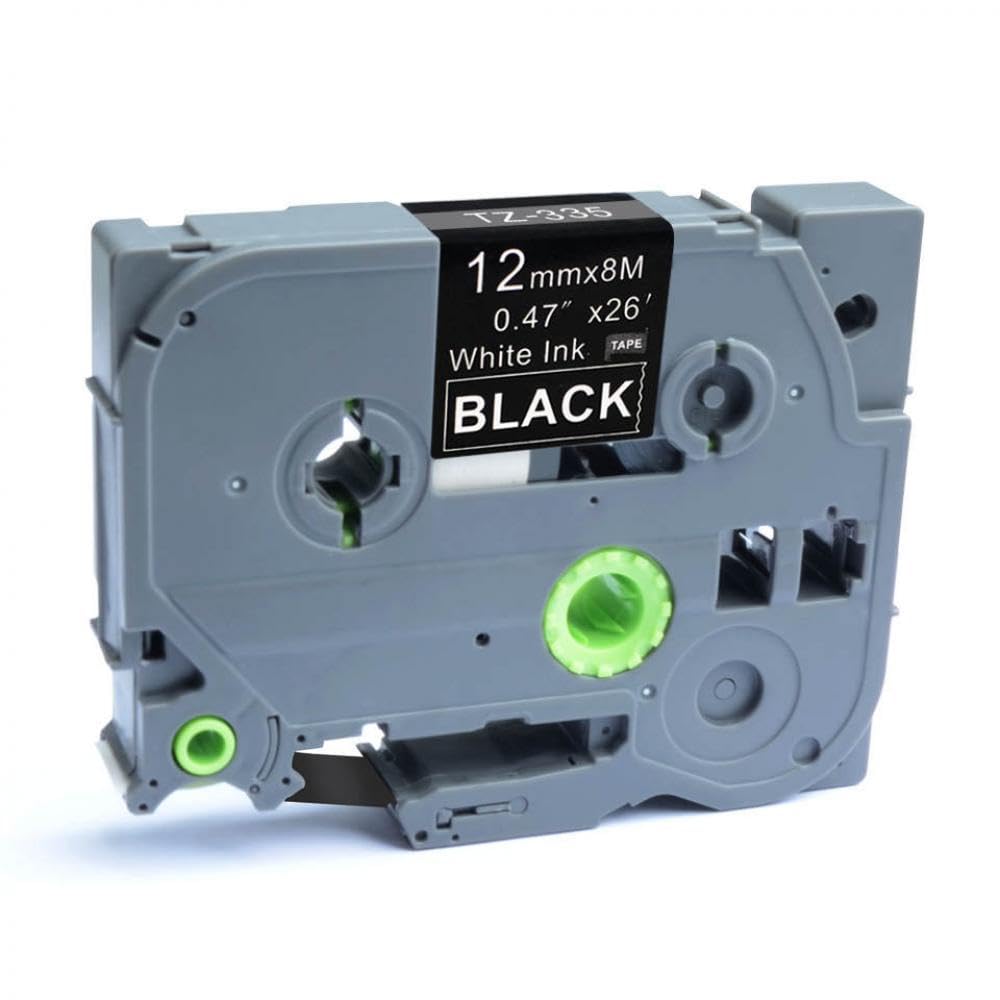 DUHWQ 12mm Label Tape 6-Pack Compatible with Label Maker PT-D210 H110 D600 Works with TZe-131 TZe-231 431 531 631 731 Tapes