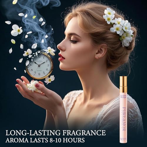 PUREAMOR Pheromones Perfumes for Women, Saffron Amber Extrait de - Product Imagery