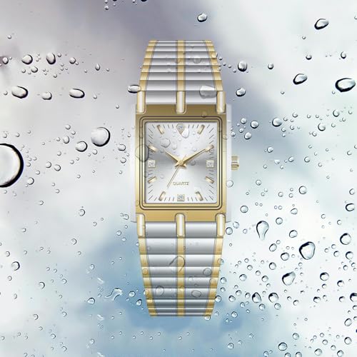 BESTKANG Unisex Watch Square Luxury Diamond Watches Analog - Product Imagery