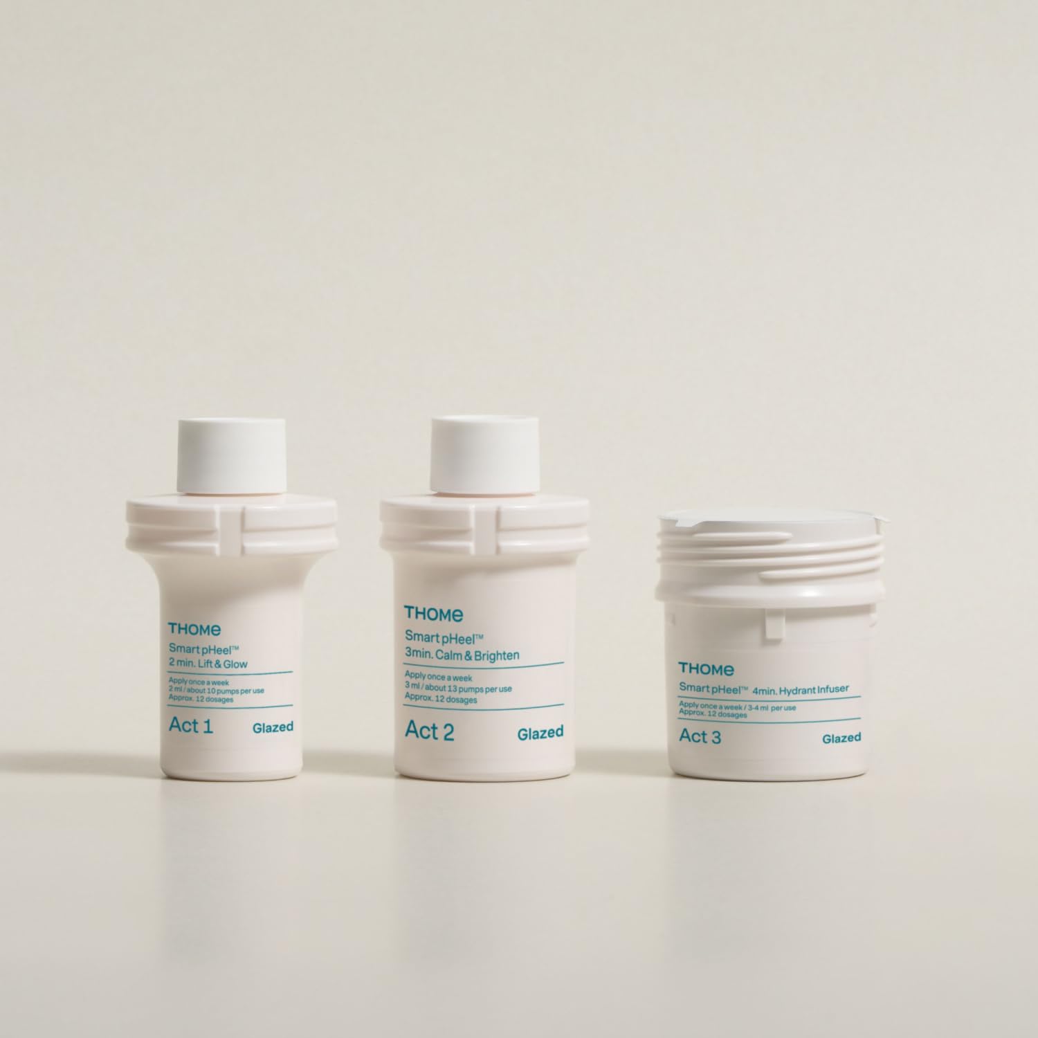 G-Peel Program Refill Kit (Acts 1, 2, 3), 3-Step Korean Skincare - THOME