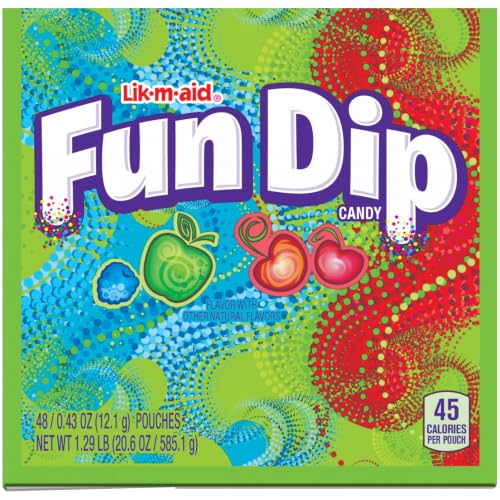Fun Dip Assorted Flavor Party Pack - 48 Piece Pack, 0.43 oz - Product Imagery