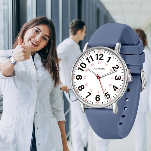 Nurse Watch for Women, Luminous Dial, Japanese Quartz, Waterproof - Product Imagery