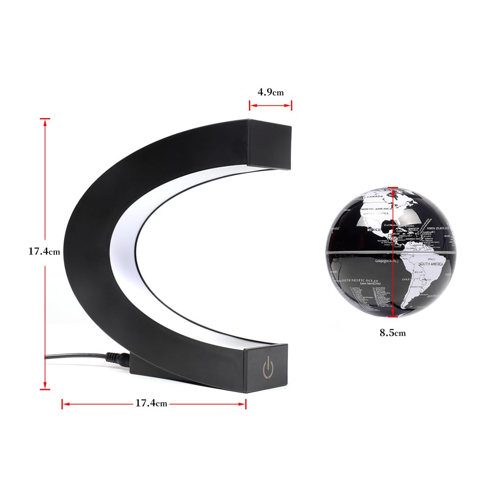 KAIMC Magnetic Levitation Floating Rotating World globe for child - KAIMC Official Product View 2