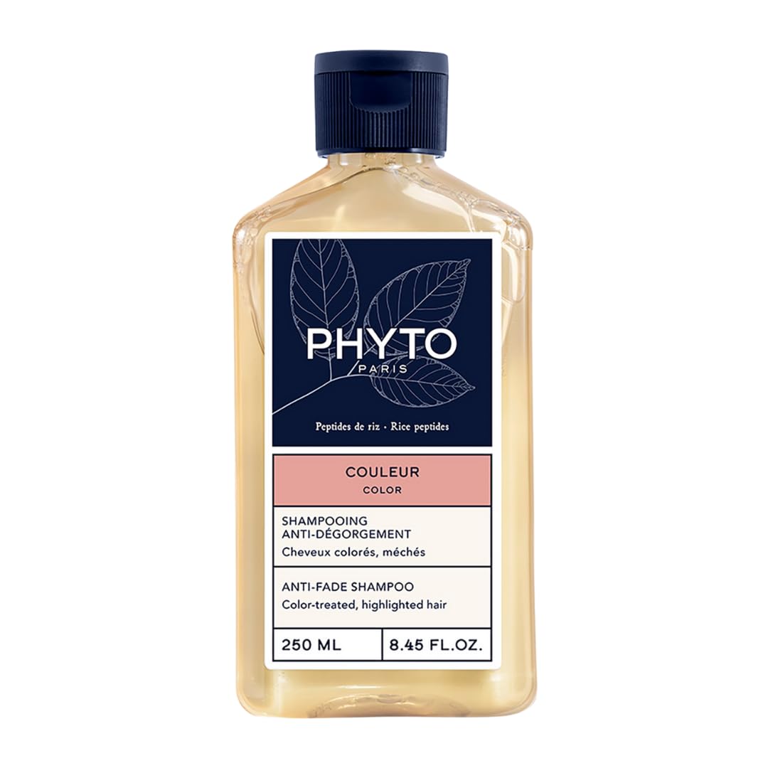 PHYTO Color Anti-Fade Shampoo for Color-Treated Hair | Sulfate-Free | Protects Color Intensity & Revives Radiance | Made in France | 8.45 fl oz
