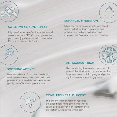 Colorescience, No-Show Mineral Sunscreen, SPF 50, 1.7 Fl Oz - Product Imagery