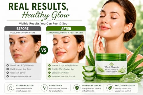 Aloe Vera Hydrating Gel – Soothing Moisturizer for Face & Body – - Product Imagery