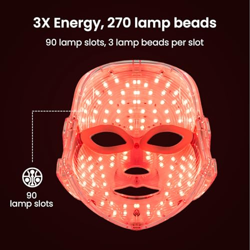 SUERBEATY Red Light Mask For Face, 7-1 Colors Red Light Face - Product Imagery