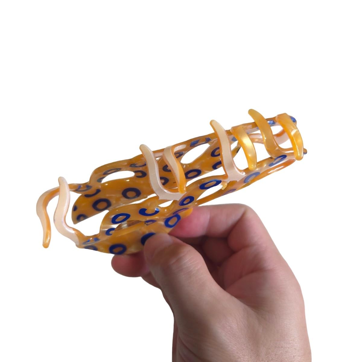 Blue-Ringed Octopus Claw Clip – Cellulose Acetate Hair Clip