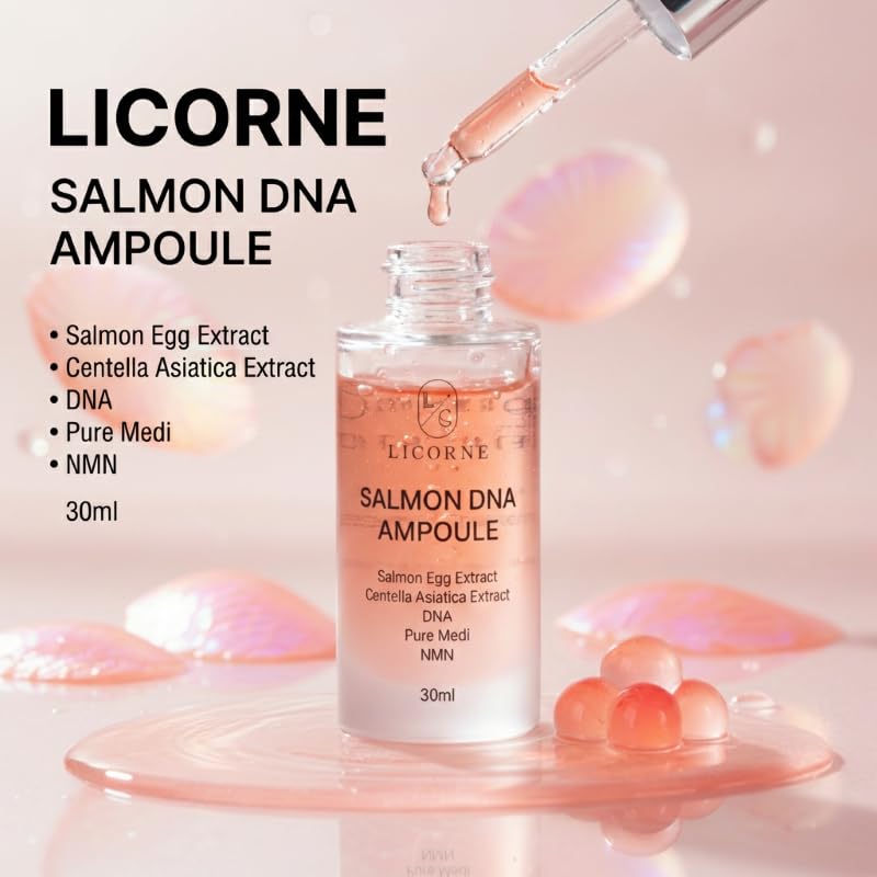 Licorne Salmon DNA Ampoule – PDRN Ampoule Serum with Centella - Product Imagery