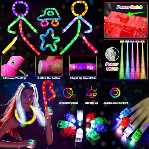 Party Supplies, Glow in the Dark Party Favors for Adults Kids, - Product Imagery