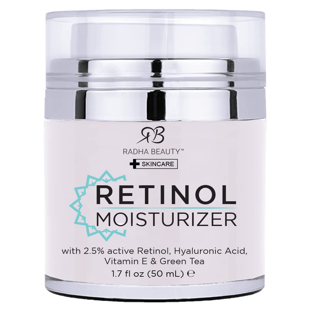 Radha Beauty Moisturizing Miracle Retinol Cream for Face - with - Product Imagery