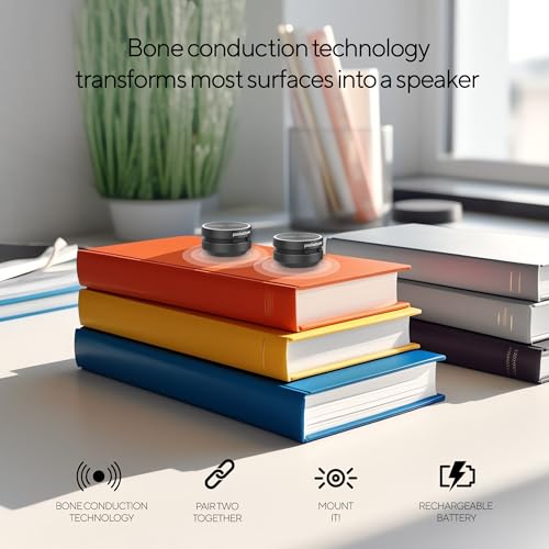 PocketTunes Bone‑Conduction Bluetooth Speakers – 2‑Pack Mini - Product Imagery