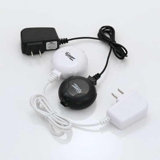 hygger quiet mini aquarium air pump in black with air stone and tubing, suitable for 1-15 gallon fish tanks, 1.5 watt oxygen pump