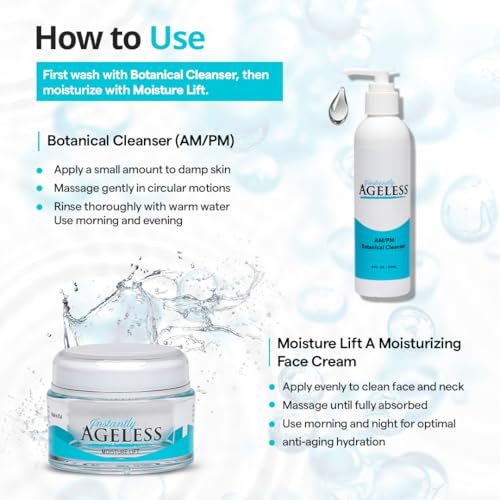 Instantly Ageless AM/PM Botanical Cleanser & Moisture Lift Bundle - Product Imagery