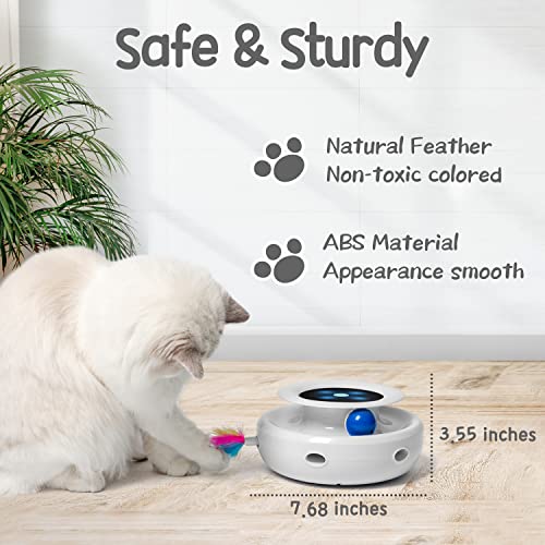 ORSDA 2in1 Interactive Toys for Indoor Cats, Timer Auto On/Off, - Product Imagery