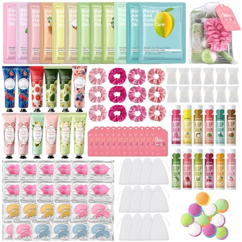 120PCS Spa Party Supplies for Girls Include Facial Masks Lip - Jutqut Official Imagery - 1