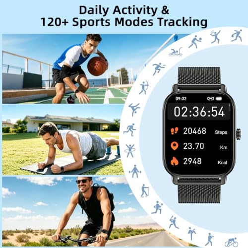 Smart Watch for Men Women Fitness Tracker: Make Answer Call - Product Imagery