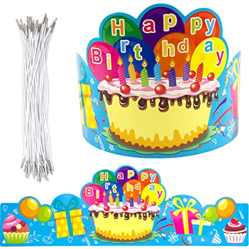 Fancy Land Birthday Crowns for Kids Pack of 30 Classroom Must - Product Imagery
